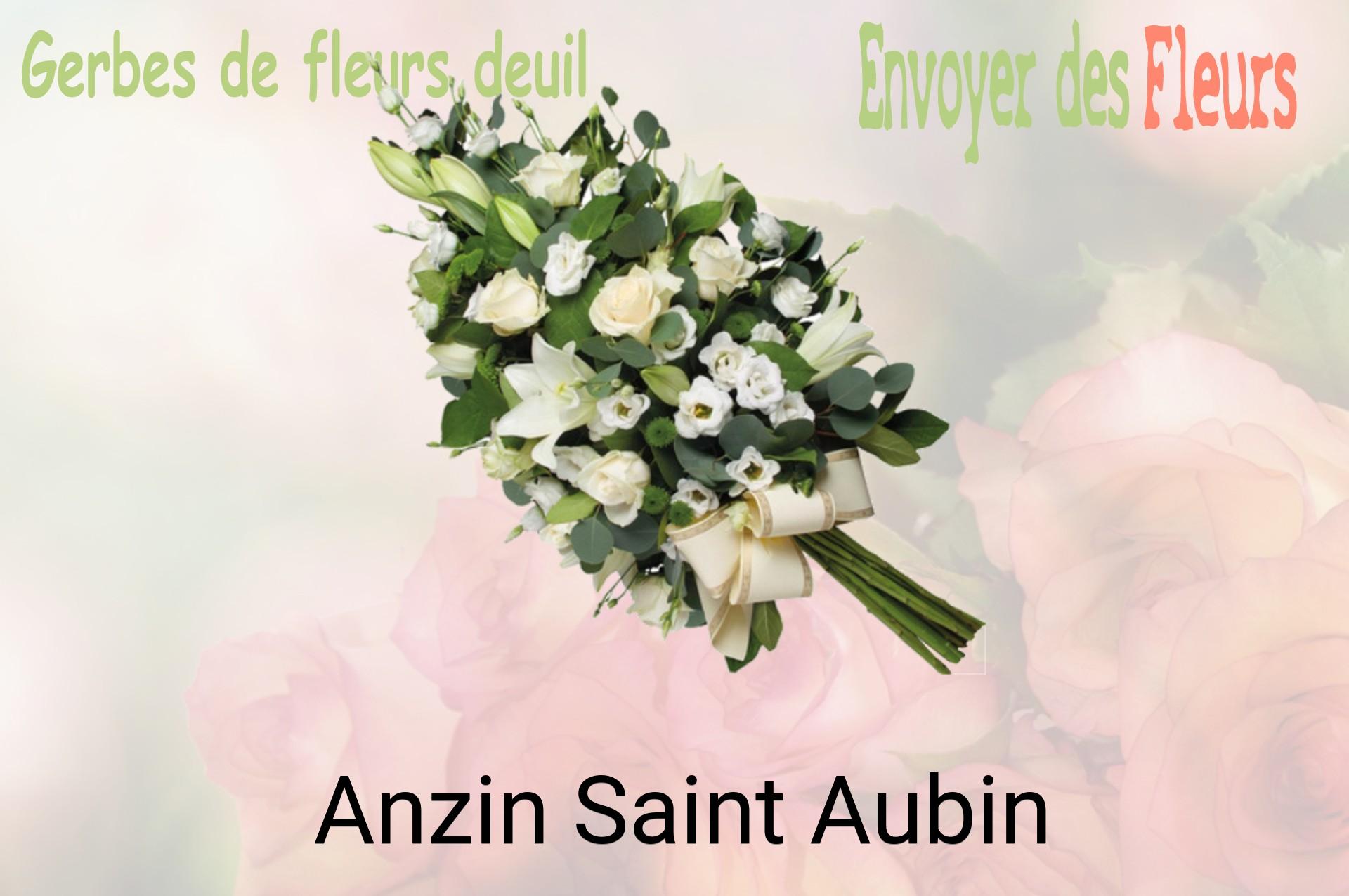 Gerbe de fleurs de deuil livrée à Anzin-Saint-Aubin